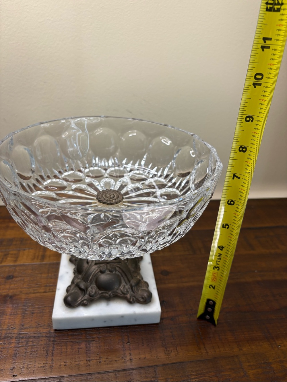 Vintage Hollywood Regency Style Compote Dish / Centerpiece - Picture 7 of 9